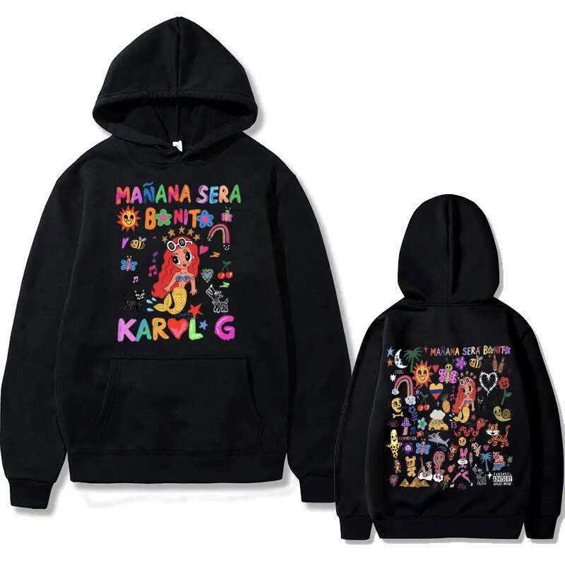 Karol G Heart Maana Sera Bonito Music Album Graphic Hoodie