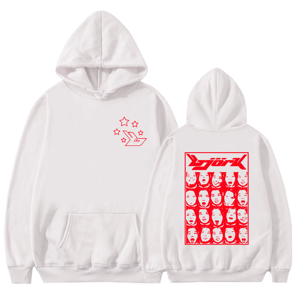 Flowingwaterpress 90S Singer Bjork Army Of Me Post Music Album Print Hoodie