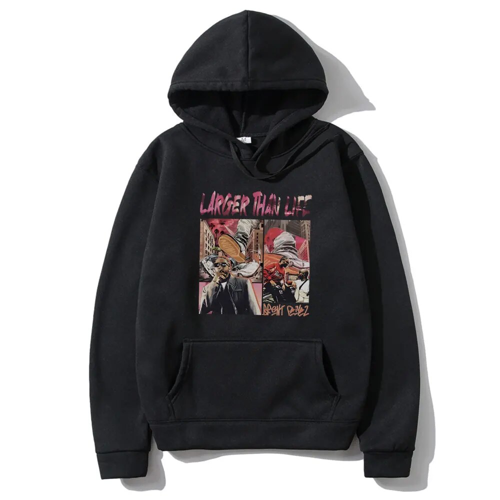 Rapper Brent Faiyaz Larger Than Life Graphic Hoodie