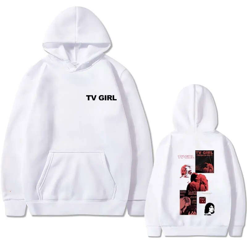 Tv Girl Print Hoodie French Exit Lovers Rock Music Album Cover Print Hoody Men Women'S