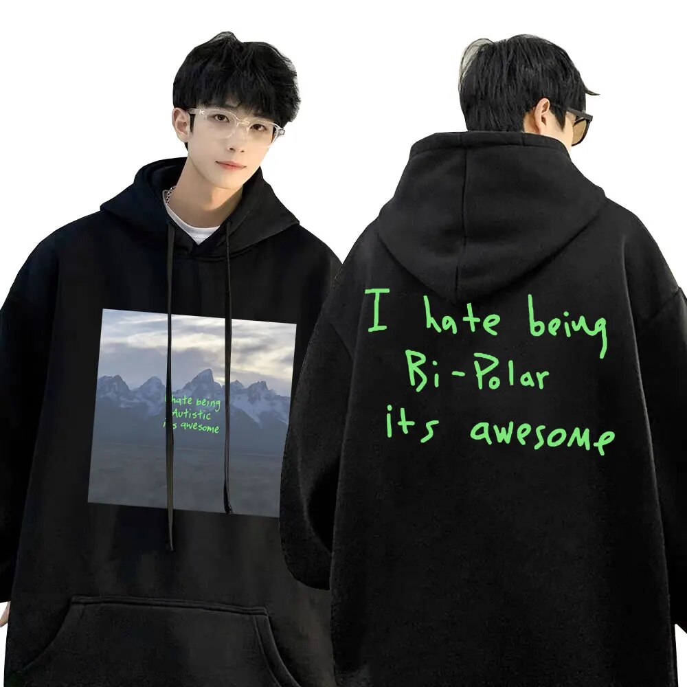 Flowingwaterpress Rapper Kanye West Vultures I Hate Beiug Bi Polar Its Awesome Album Hoodie