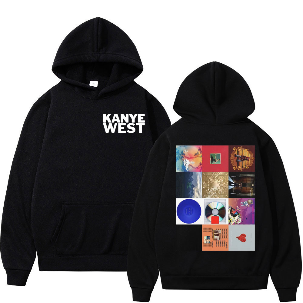 Flowingwaterpress Rapper Kanye West Music Album Graphic Hoodie