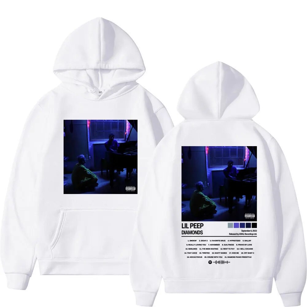 Rapper Lil Peep Music Album Print Hoodie