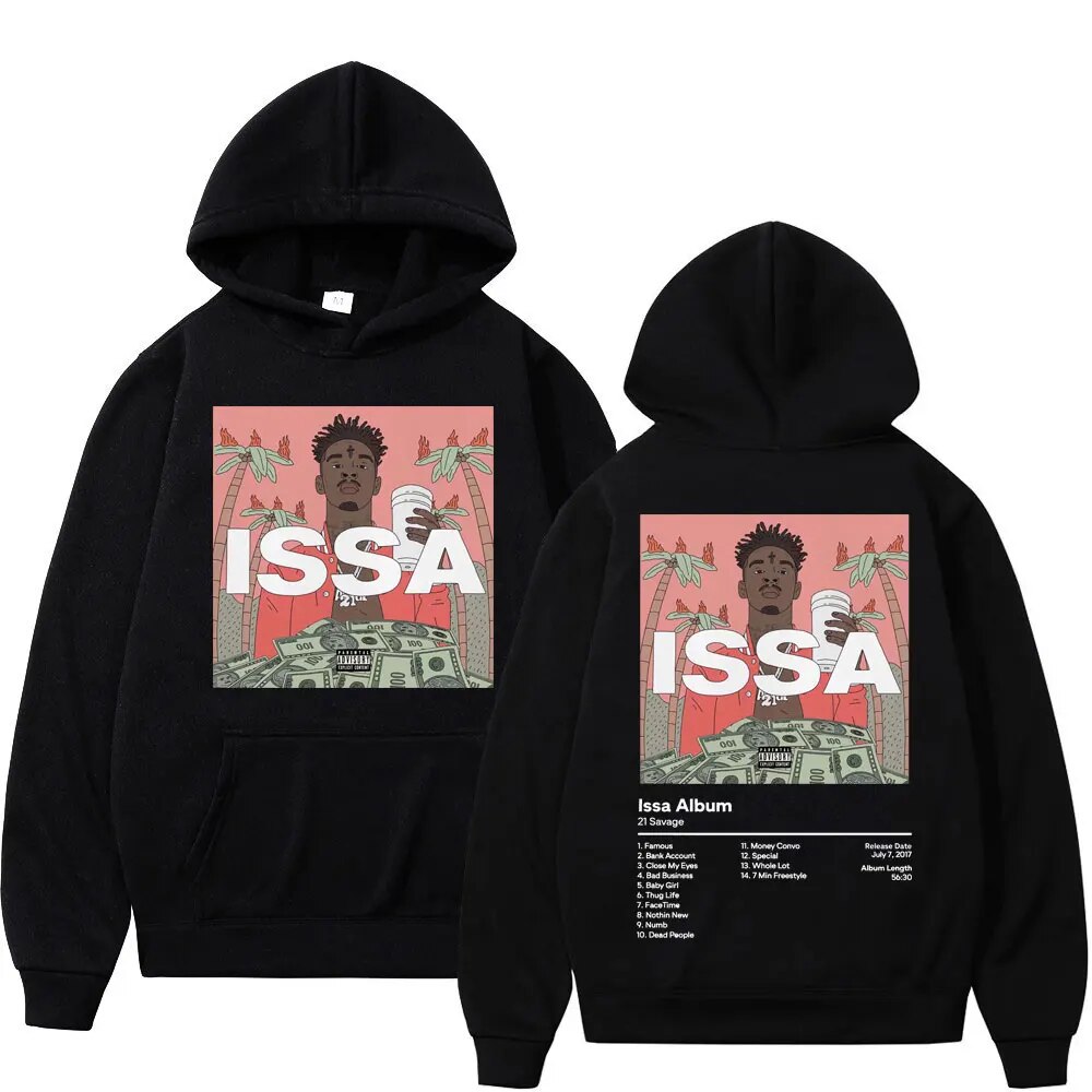 Tuledai Rapper 21 Savage Music Album Graphic Hoodie