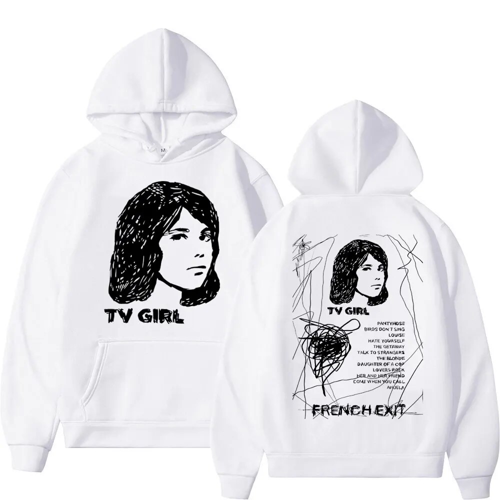 Tuledai Singer Tv Girl Music Album French Exit Graphic Hoodie