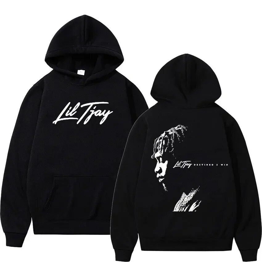 Tuledai Rapper Lil Tjay Graphic Hoodie