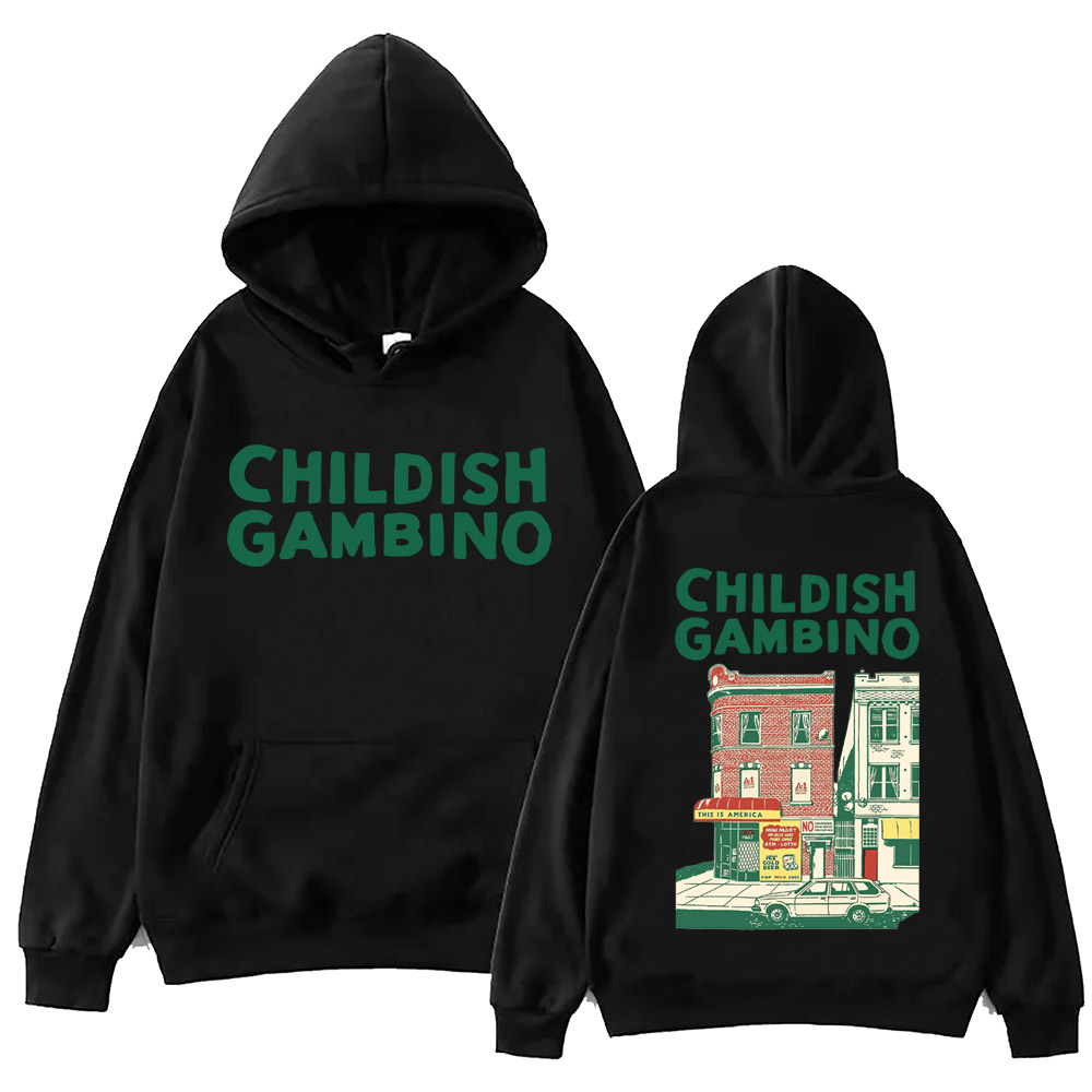 Childish Gambino Hoodie Harajuku Hip Hop Tops Popular Music Fans Gift