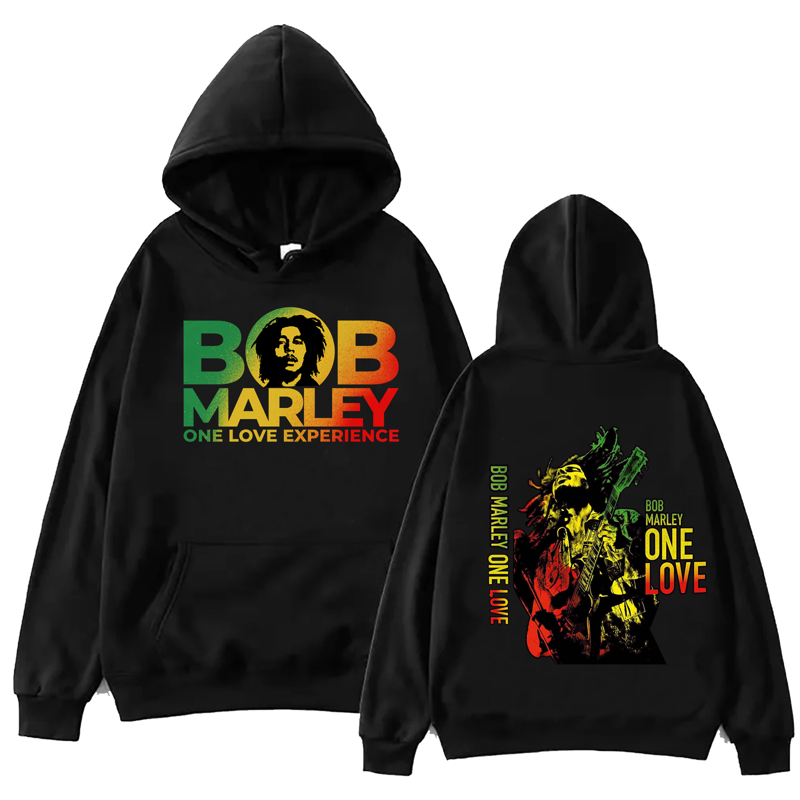 Bob Marley Hoodie Harajuku Hip Hop Tops Popular Music Fans Gift