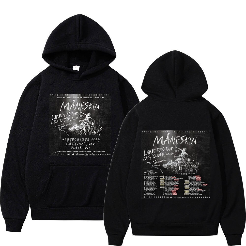 Sheruniverse Maneskin Louds Kids Gets Louder Tour Hoodie