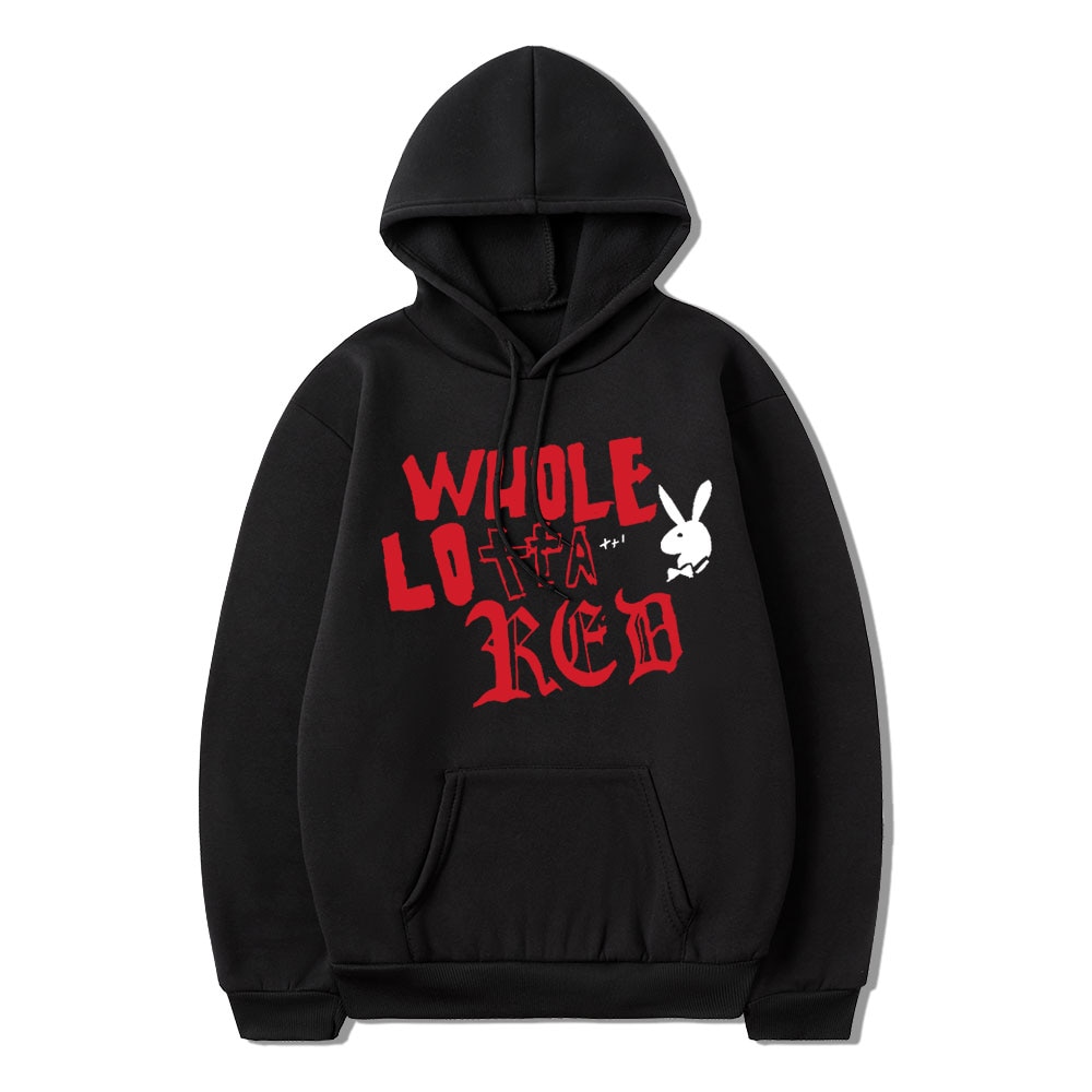 Sheruniverse Playboi Carti Whole Lotta Red Music Album Print Hoodie