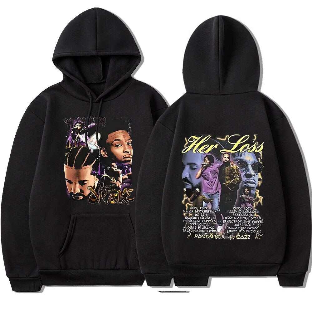 Sheruniverse Her Loss Music Album Print Graphic Hoodie
