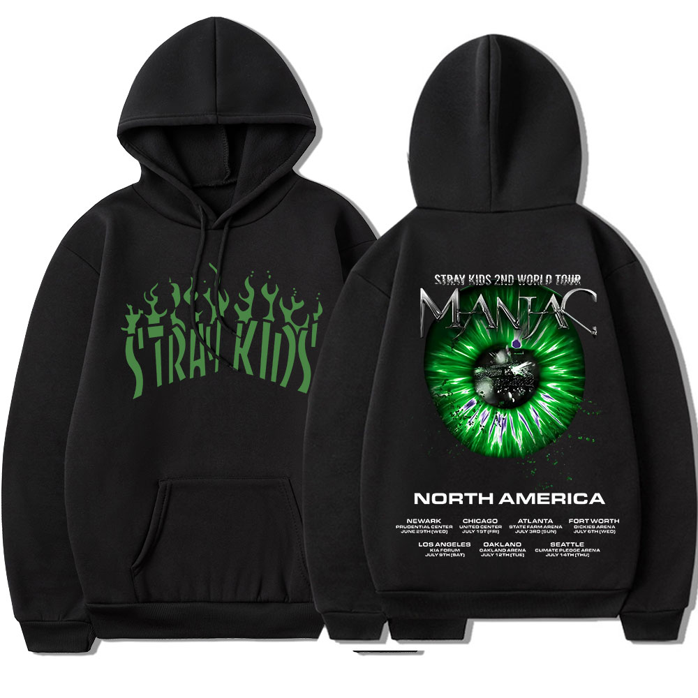Sheruniverse Korean Stray Kids 2Nd World Tour Maniac Hoodie
