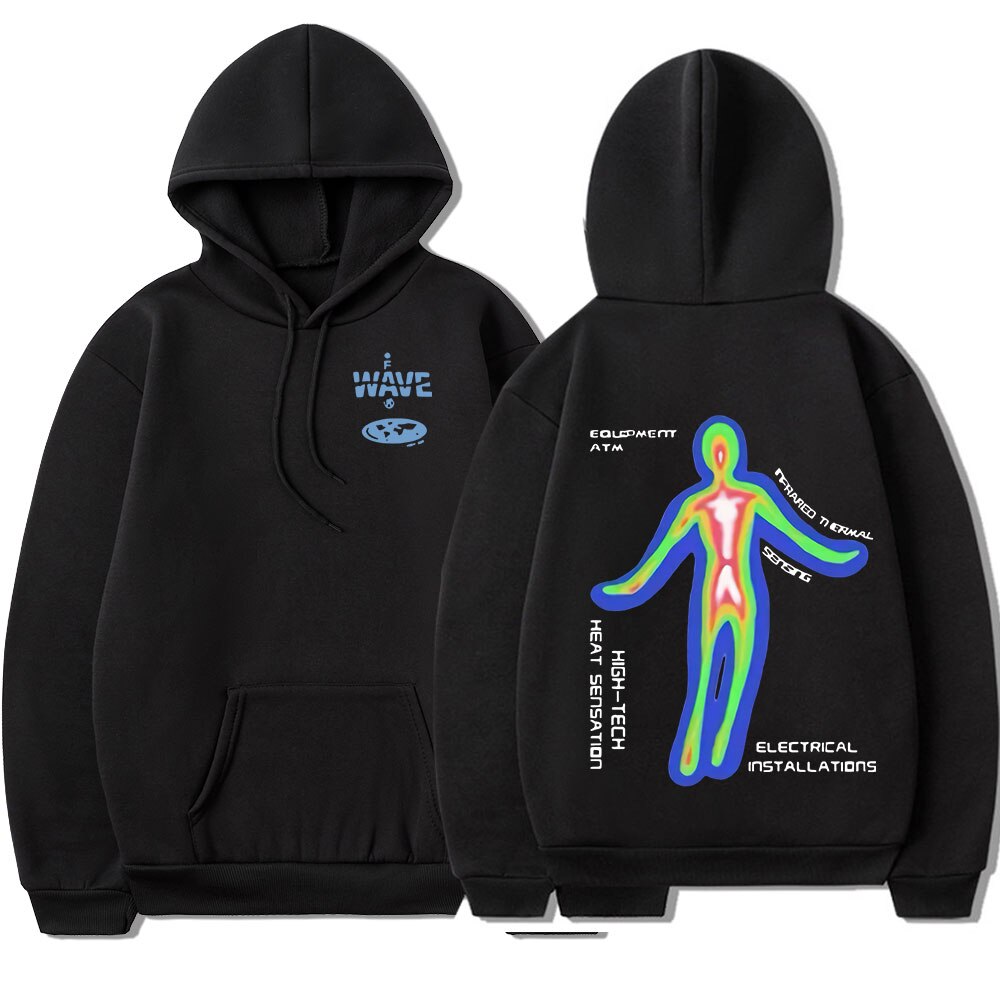 Sheruniverse Skeleton Thermal Imaging Graphic Print Hoodie
