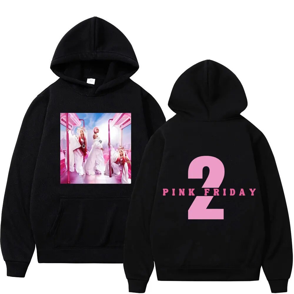 Rapper Nicki Minaj Pink Friday 2 Print Hoodie