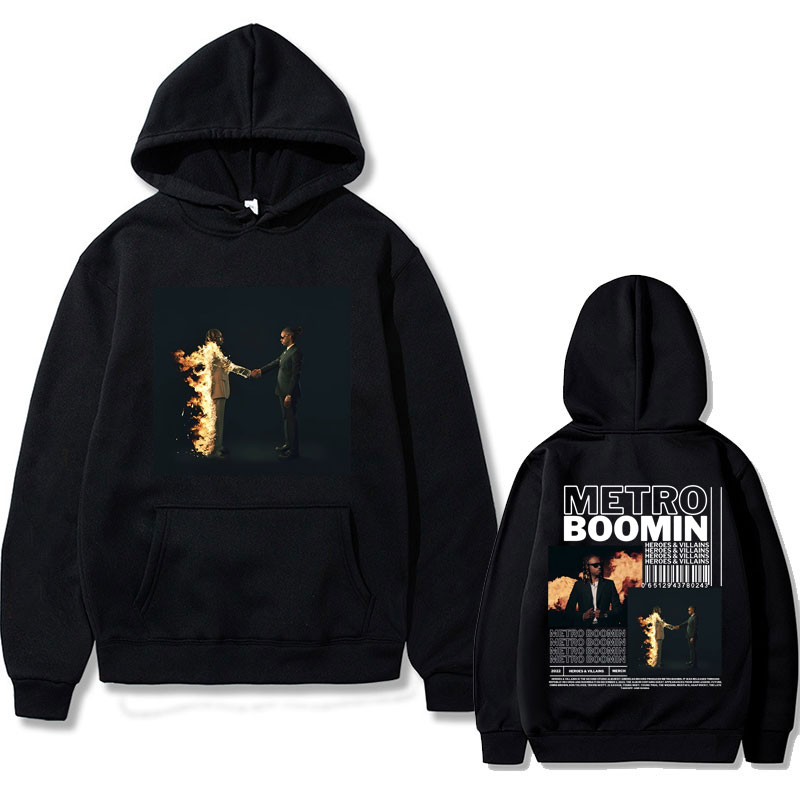 Rapper Metro Boomin Heroes Villains Music Album Print Hoodie