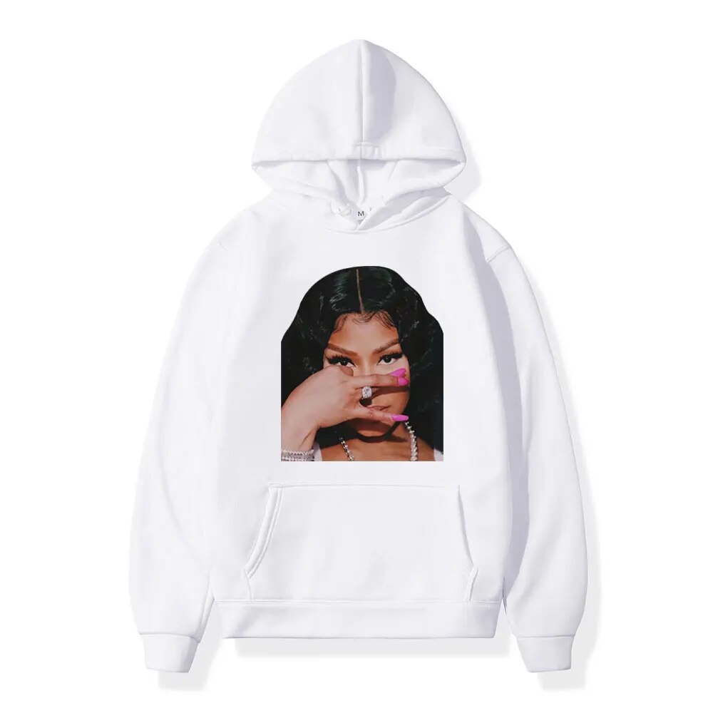 Rapper Nicki Minaj Print Hoodie Men Women Trend Hip Hop Hoodie High Street Pullovers