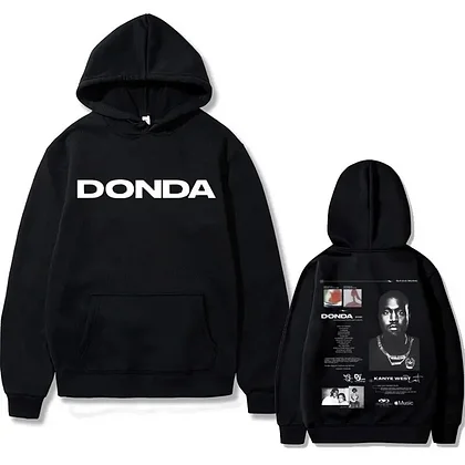 Rapper Kanye West Donda Double Sided Print Hoodie Men Vintage Male Hip Hop HoodieCool