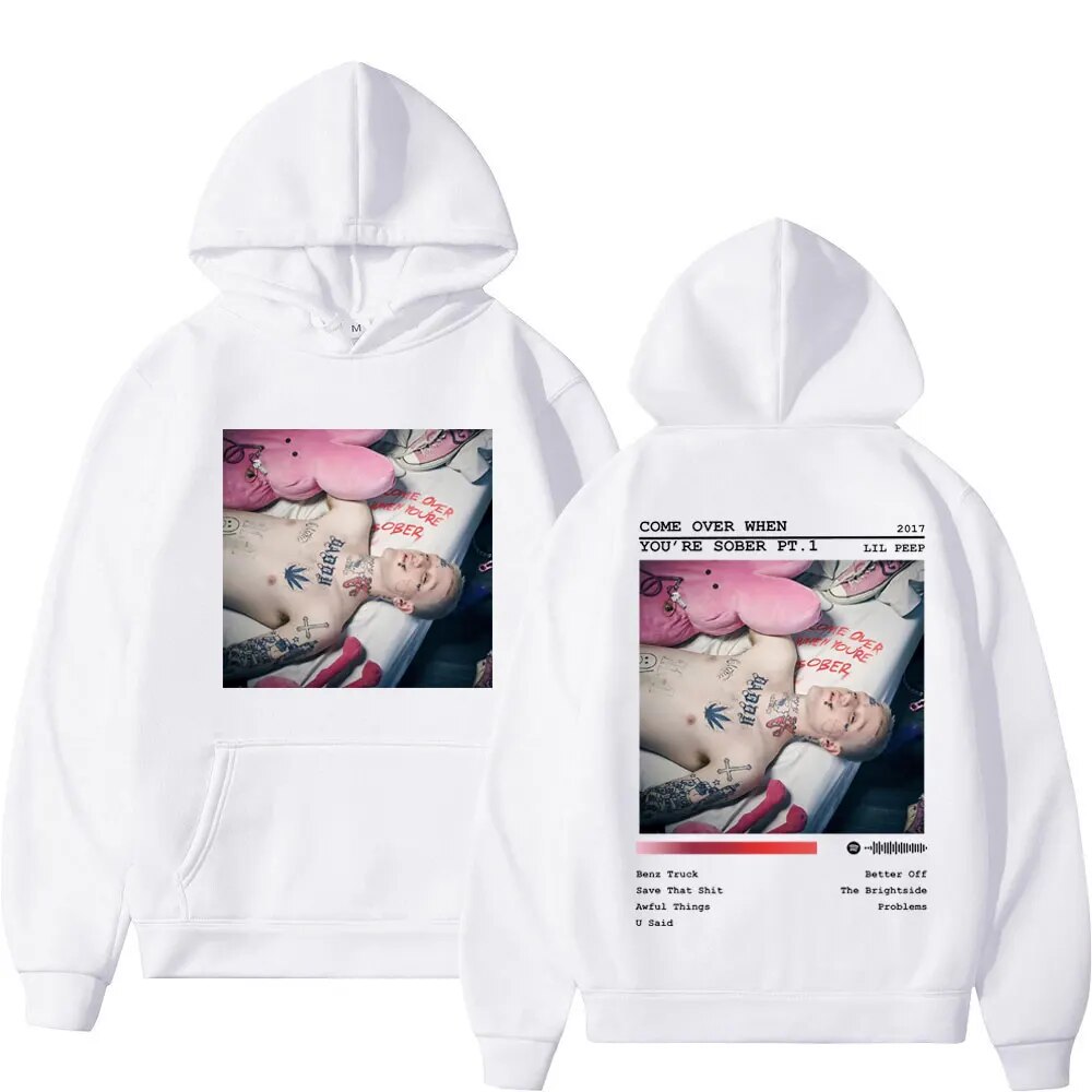 Rapper Lil Peep Double Sided Print Hoodie