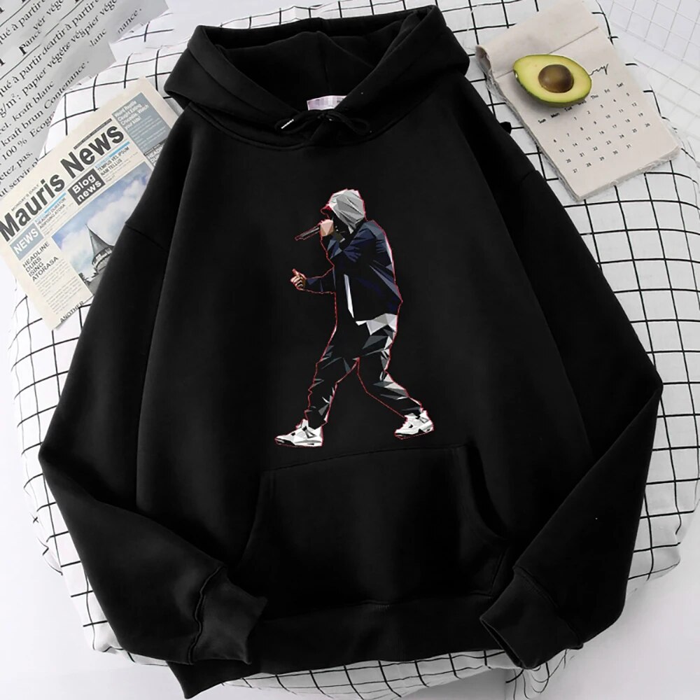 Rapper Eminem Wlkwo Printed Hoodie