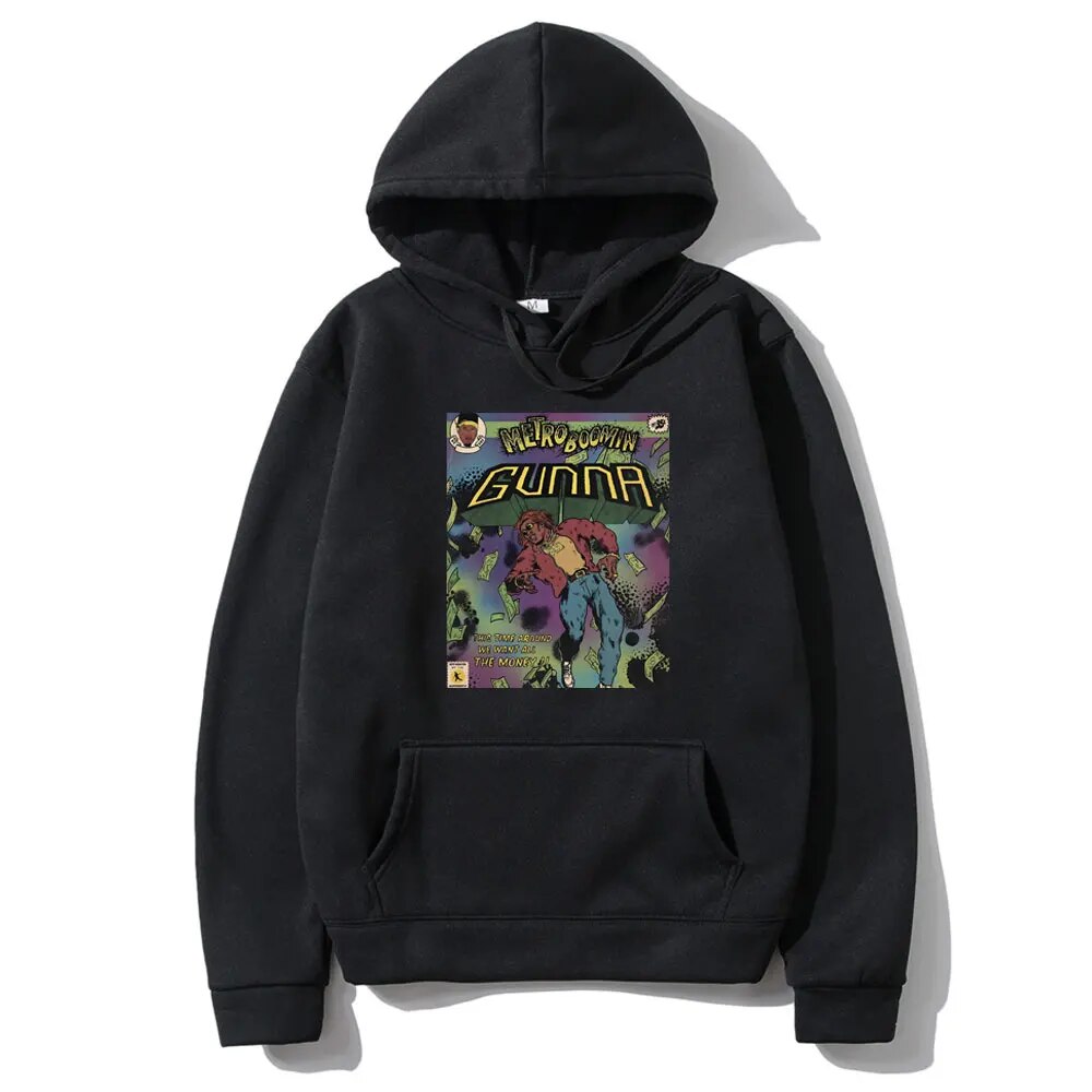 Rapper Metro Boomin Gunna Heroes Villains Album Print Hoodie