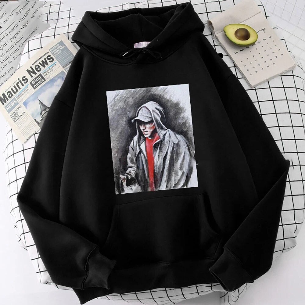 Rapper Eminem Wlkwo Printed Hoodie