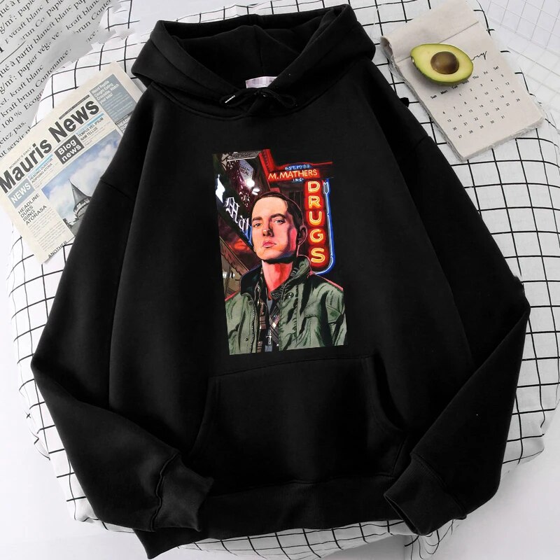 Rapper Eminem Wlkwo Printed Hoodie