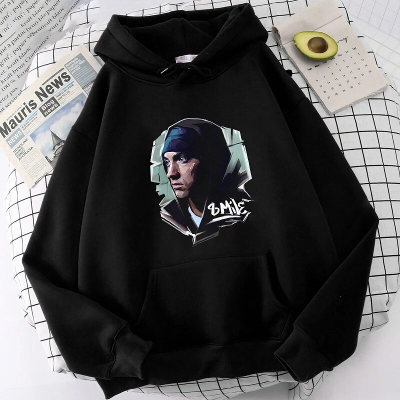 Rapper Eminem Wlkwo Printed Hoodie