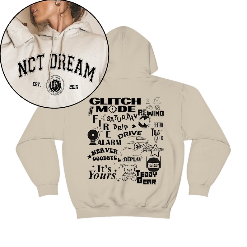 Nct Dream Glitch Mode Track List Album Hoodie Nct Dream Tour In A Dream