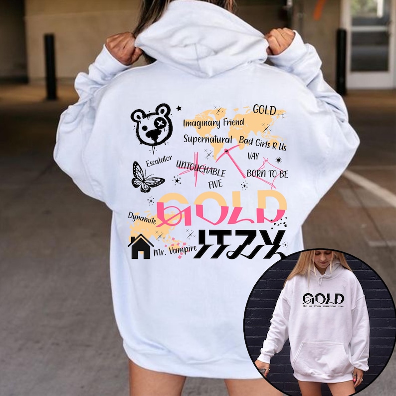Itzy Gold Album Tracklist Hoodie Itzy Born To Be 2Nd World Tour
