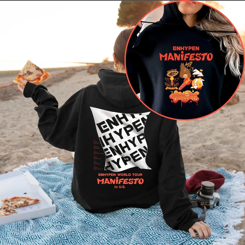 Enhypen Manifesto 2022 World Tour Hoodie Manifesto Tour 2022
