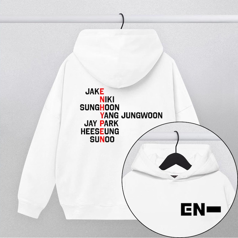 Enhypen Manifesto 2022 World Tour Y2K Hoodie Enhypen University Style Unisex Hoodie