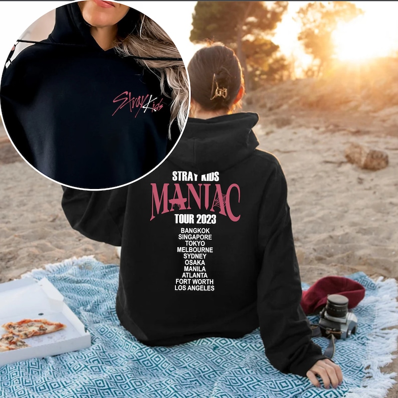 Stray Kids World Tour Hoodie Maniac Kpop Concert Fan Made