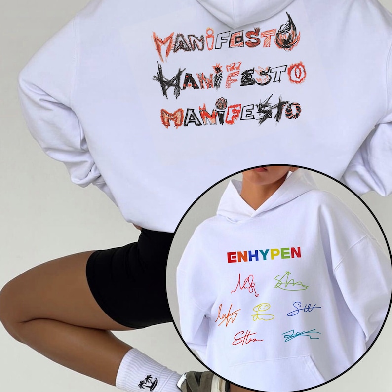 Enhypen Manifesto 2022 World Tour Hoodie Manifesto Tour 2022 Hoodie