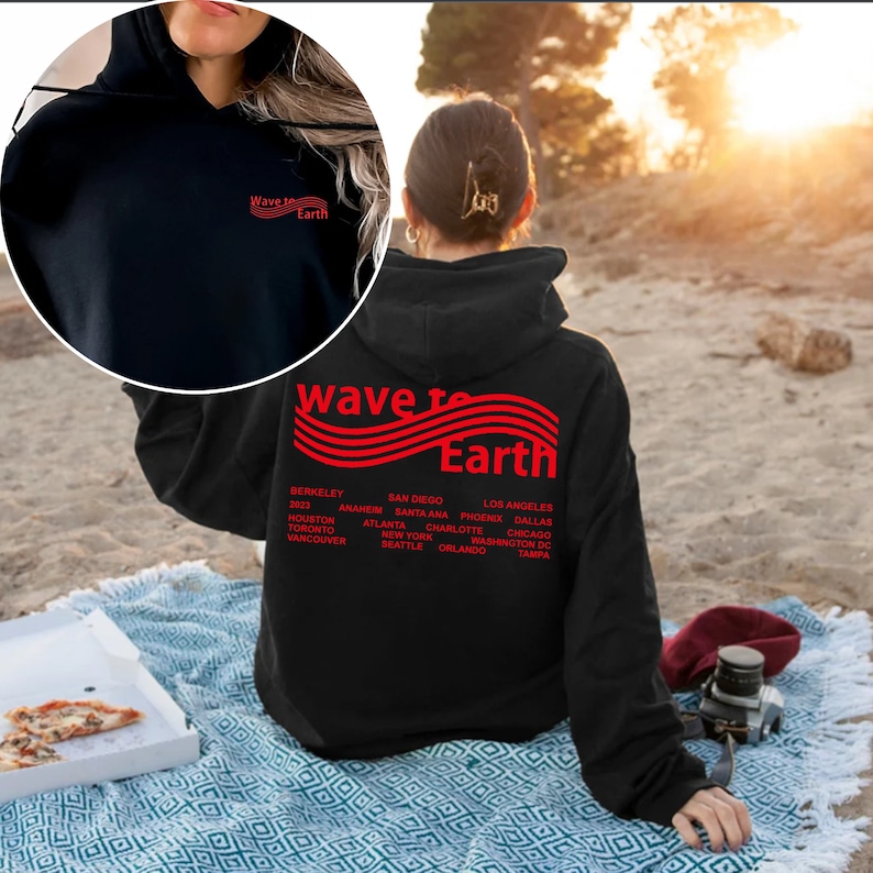Wave To Earth North America Tour Hoodie Wave To Earth Tour