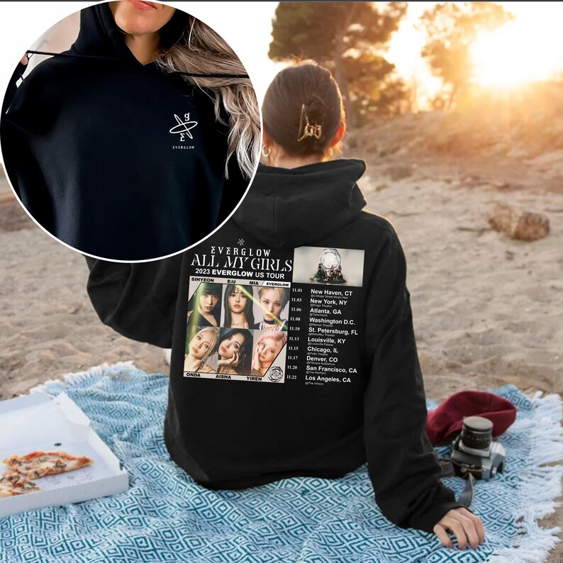Everglow All My Girls Tour Hoodie Everglow Kpop