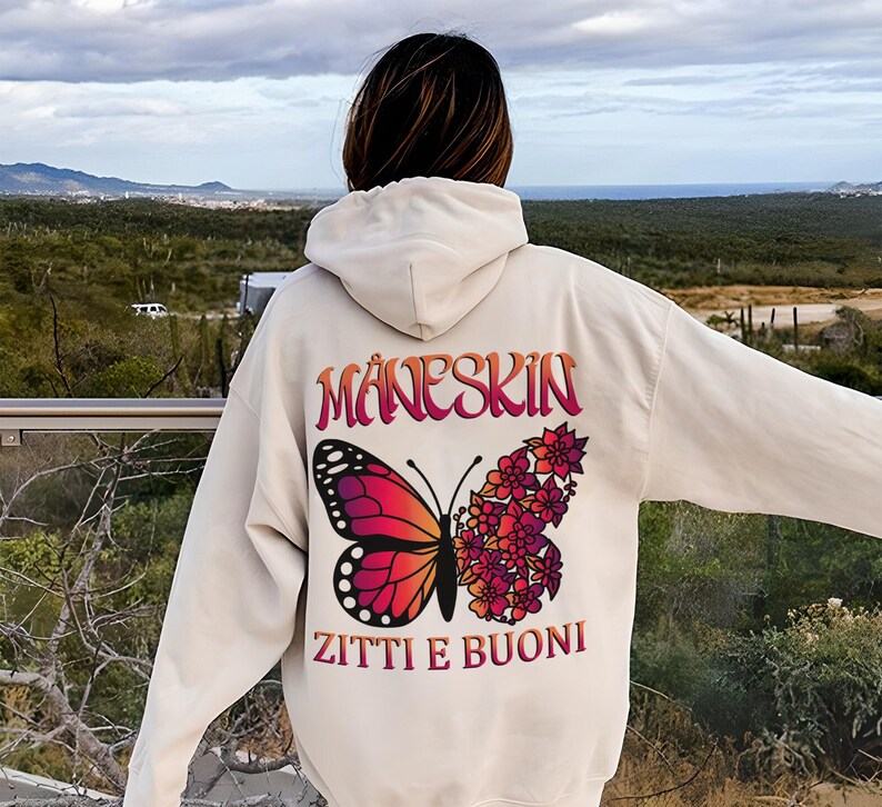 Maneskin Hoodie Vintage Maneskin Rush World Tour