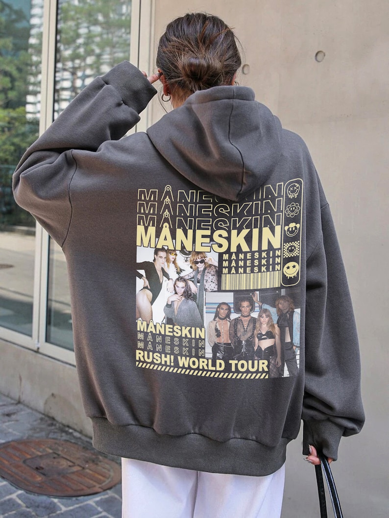 Maneskin Hoodie Maneskin Rush World Tour Vintage Maneskin Music Maneskin