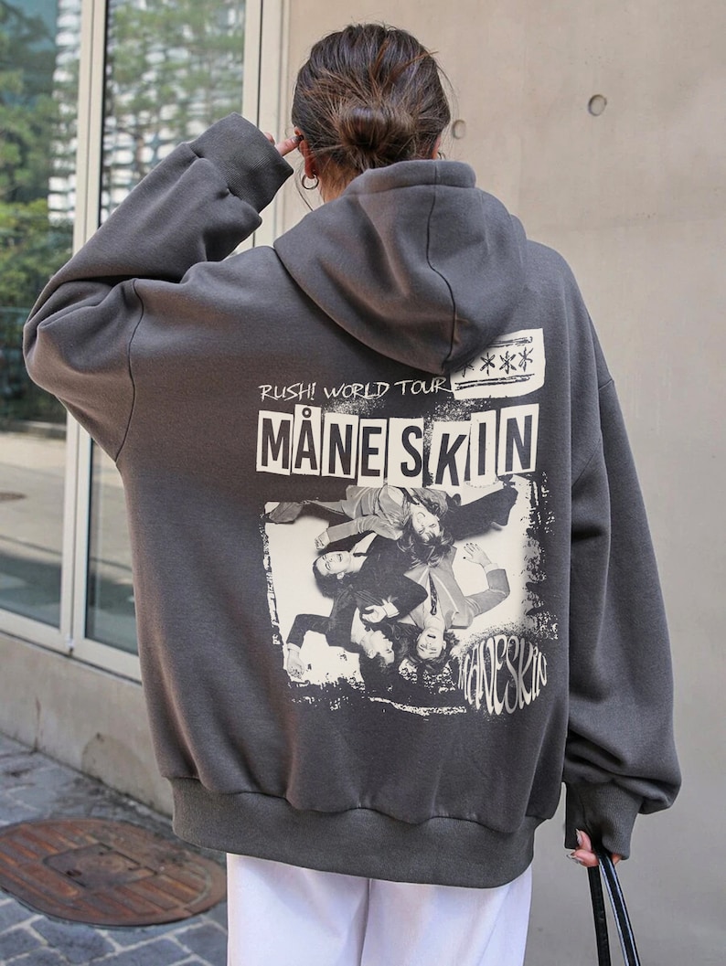 Maneskin Hoodie Vintage Maneskin Rush World Tour