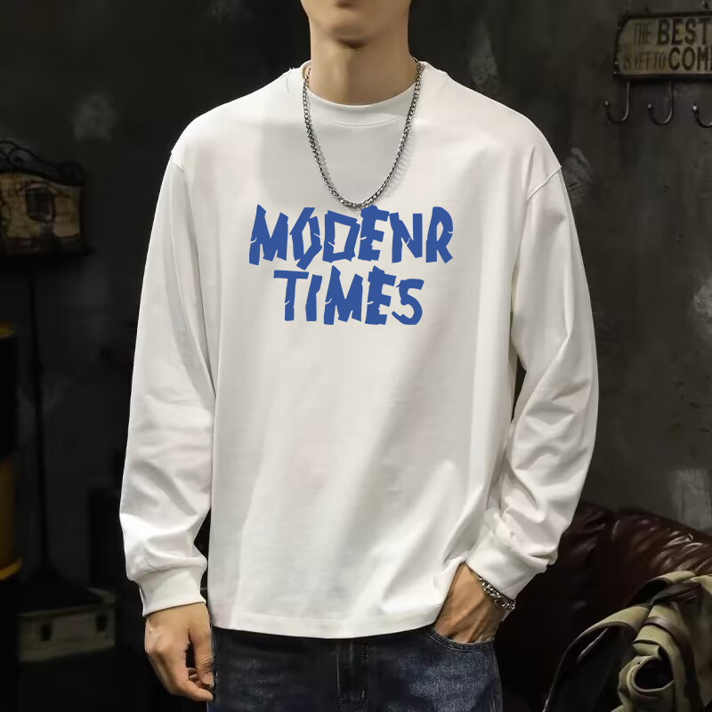 Sheruniverse Men Sweatshirt Hip Hop Printed T-Shirt Men'S Clothing High Quality Base Coat For Autumn