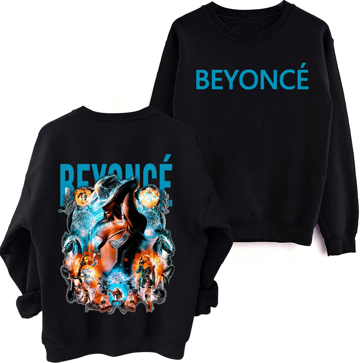 Aliyuezu Beyonce Renaissance World Tour Sweathsirt Man Woman Harajuku Ronud Neck Oversized