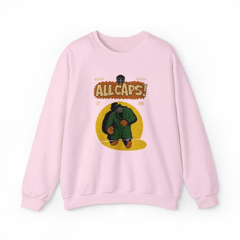 Madlib Doom All Caps Sweatshirt Mf Doom Sweatshirt