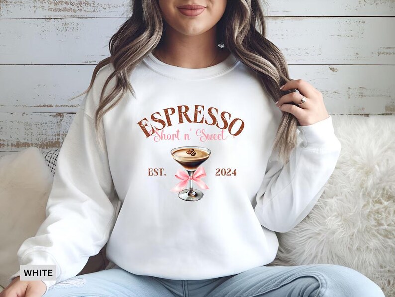 Espresso Sabrina Short N Sweet Sweatshirt For Sabrina Merch For Short N' Sweet Outfit For Teen Girl Concert Gift For Her Teen Shirt Gift