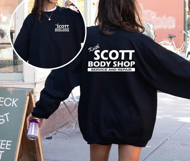 Keith Scott Body Shop And Sweatshirt, Hill, Pop Culture Sweatshirt