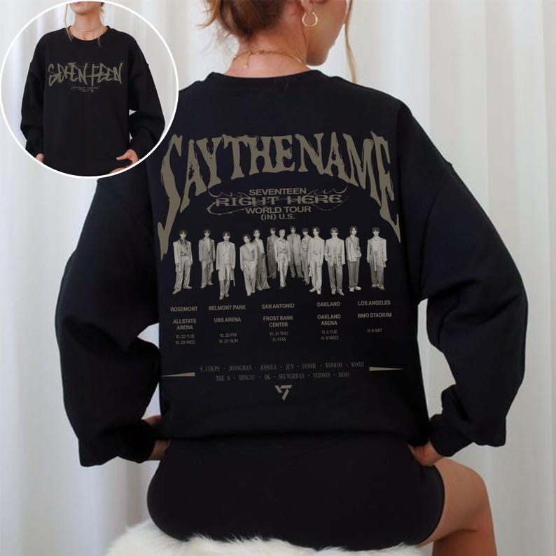 Seventeen Right Here World Tour Sweatshirt Seventeen Spill The Feels Album Shirt