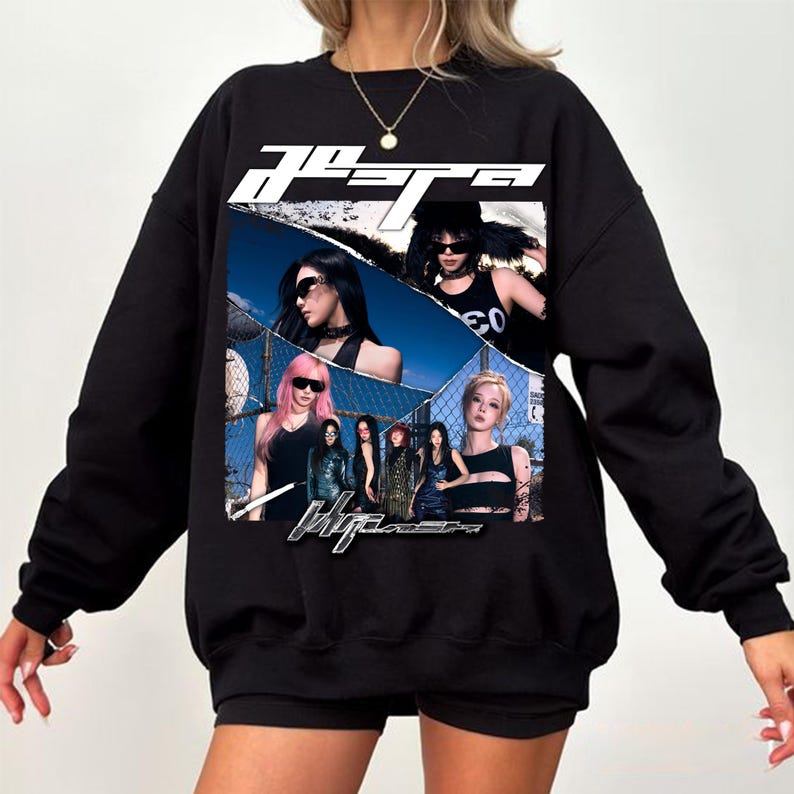 Vintage Aespa Whiplash Album Graphic Sweatshirt Aespa Armageddon Album Shirt