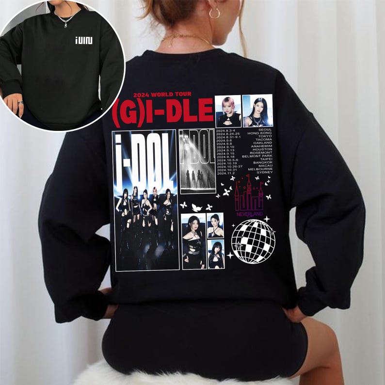 Gidle I-Dol World Tour Sweatshirt Gidle I Sway Album Shirt