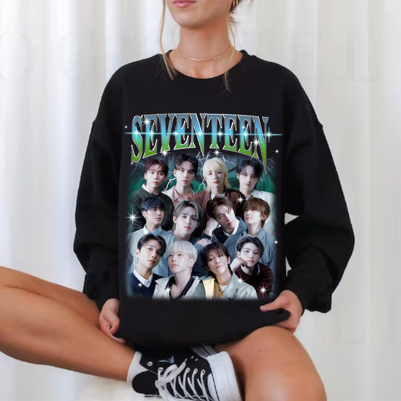 Seventeen Kpop Graphic Sweatshirt Seventeen Right Here Tour Shirt