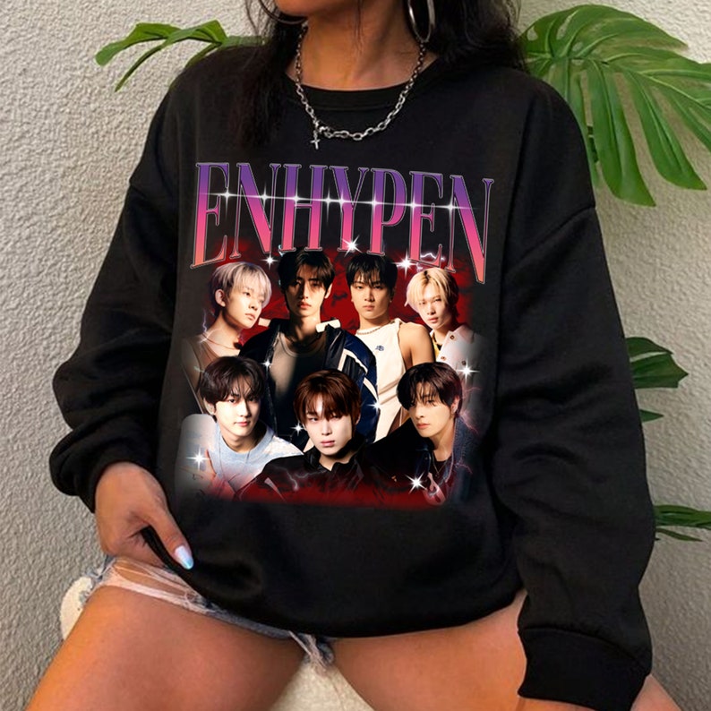 Enhypen Kpop Sweatshirt Enhypen Fate World Tour Shirt