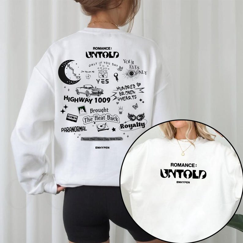 Enhypen Romance: Untold Tracklist Sweatshirt Enhypen Love If You Say Shirt