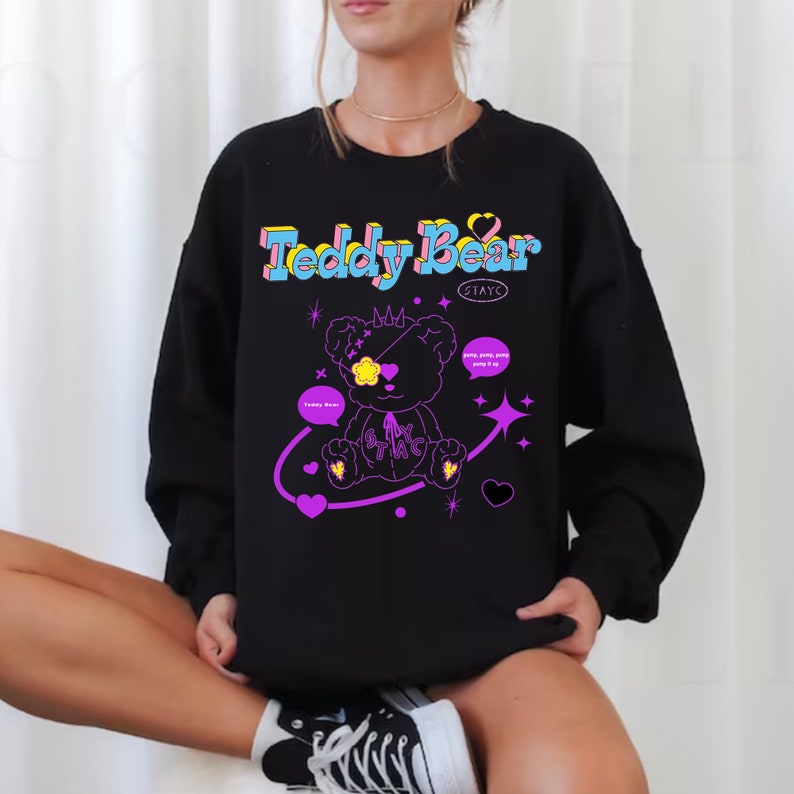 Stayc Teddy Bear Sweatshirt Stayc World Tour
